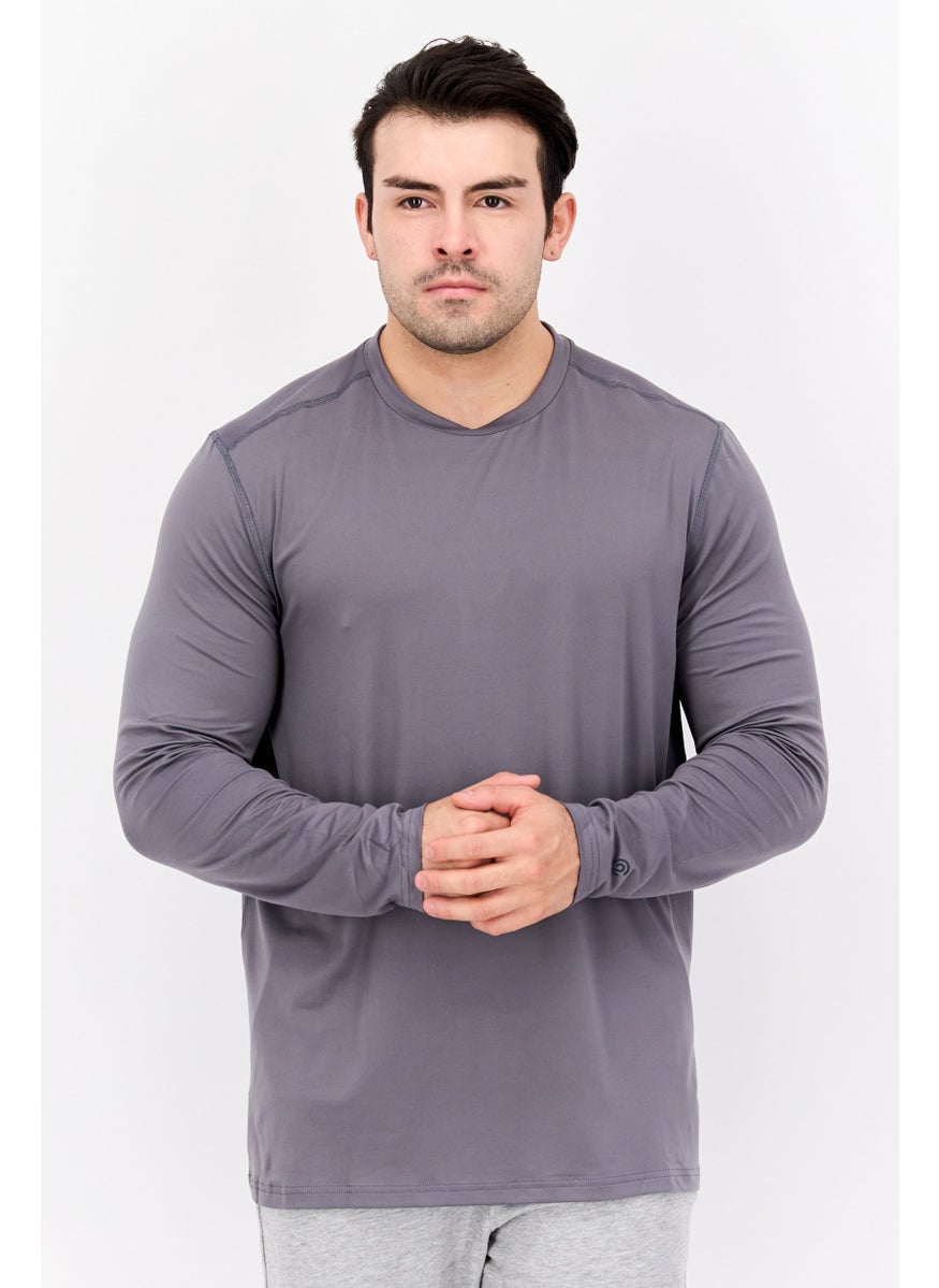 Men Sportswear Fit Plain Training Jersey, Grey - pzsku/Z13EBC19DF346B58C63BBZ/45/_/1737641970/c2f896b7-6dd6-4c2a-b1b4-200eff4fbd7a