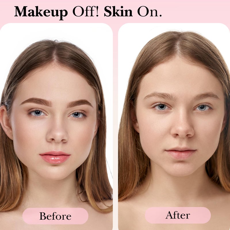 mivida Hypoallergenic Makeup Remover Wipes With Vitamin E, Alcohol Free & Fragrance Free Makeup Wipes For Sensitive Skin, Plant Based Make up Remover, Travel Friendly 25 Count - Image 5