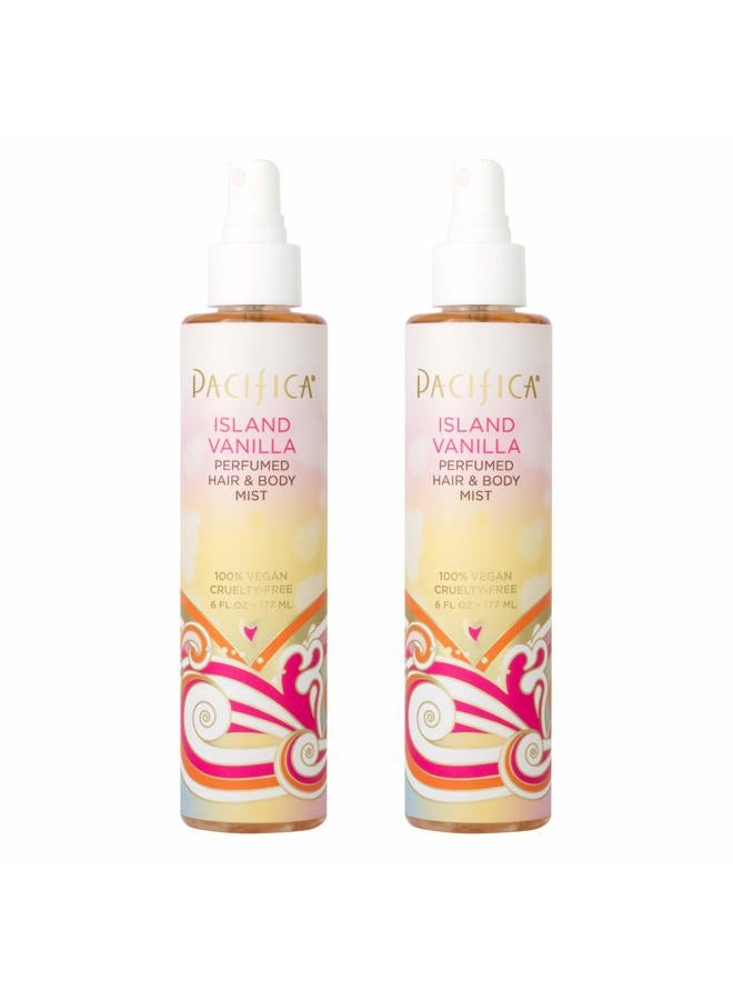 Pacifica Beauty, Island Vanilla All Natural Hair and Body Mist Spray, 100% Vegan, Cruelty & Phthalate & Paraben-Free, Clean Fragrance, 12 Fl Oz, Pack of 2 - Image 1