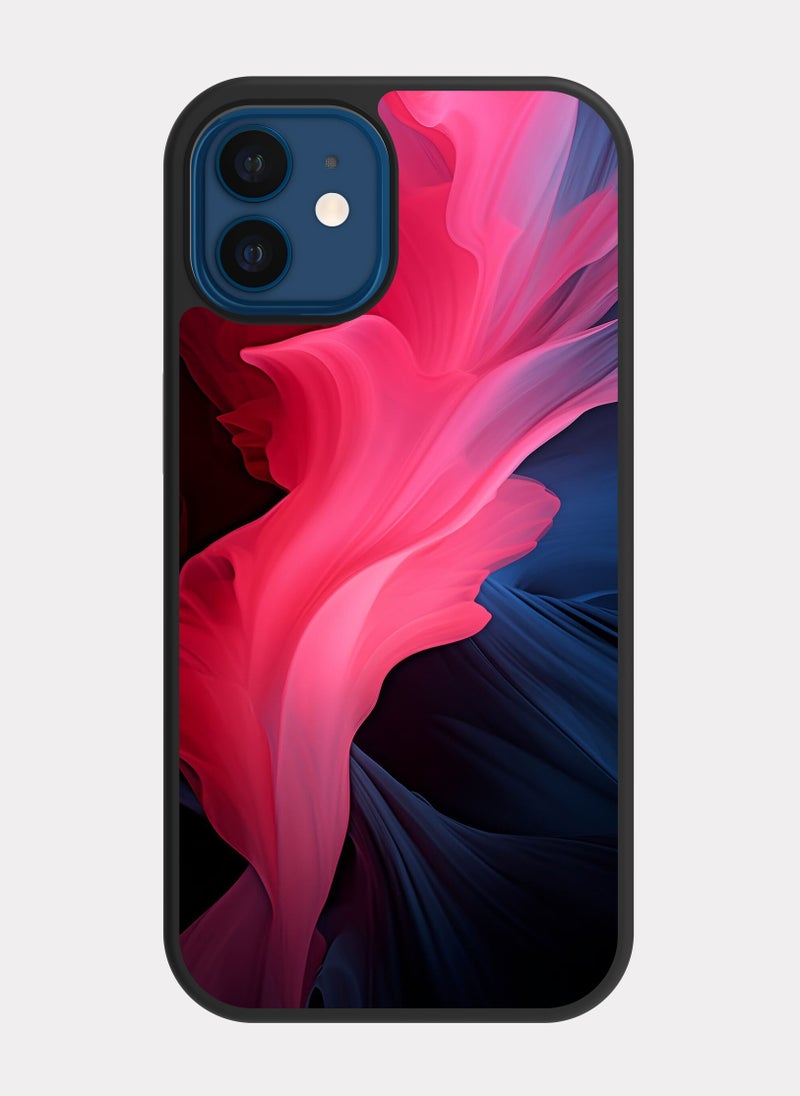 بكسلات كفر ايفون 12 وردي مزيج الوان - Image 1