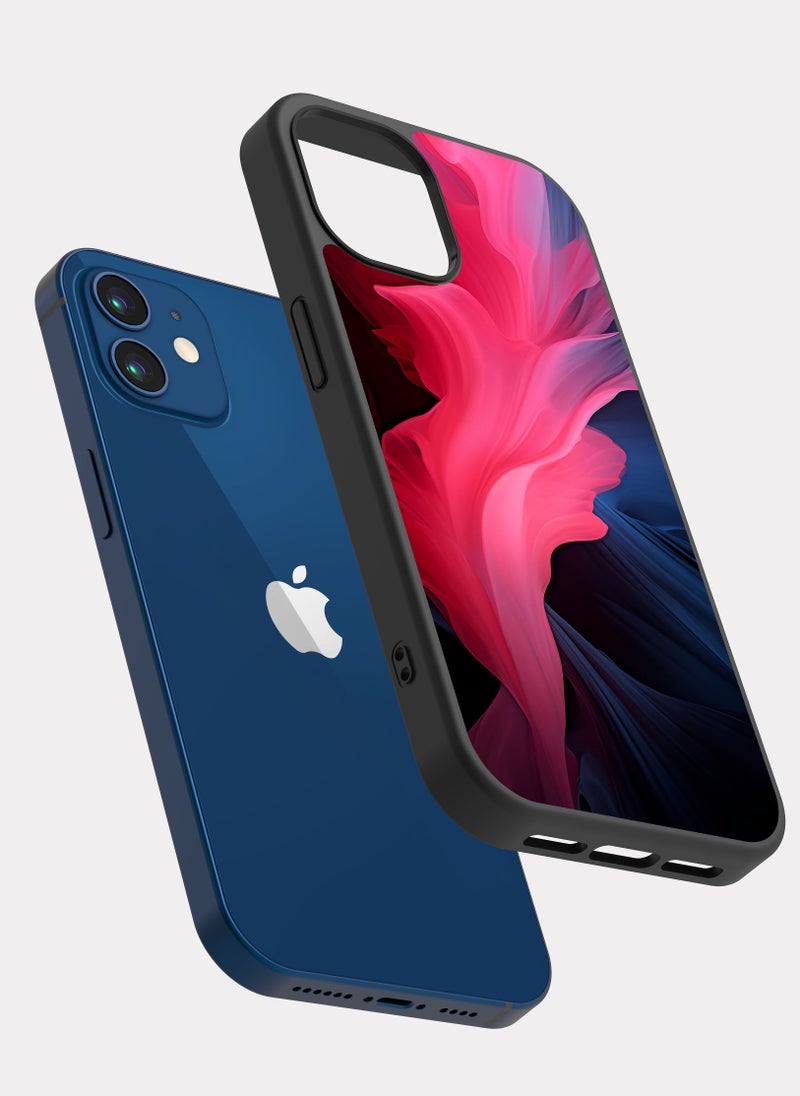 بكسلات كفر ايفون 12 وردي مزيج الوان - Image 2