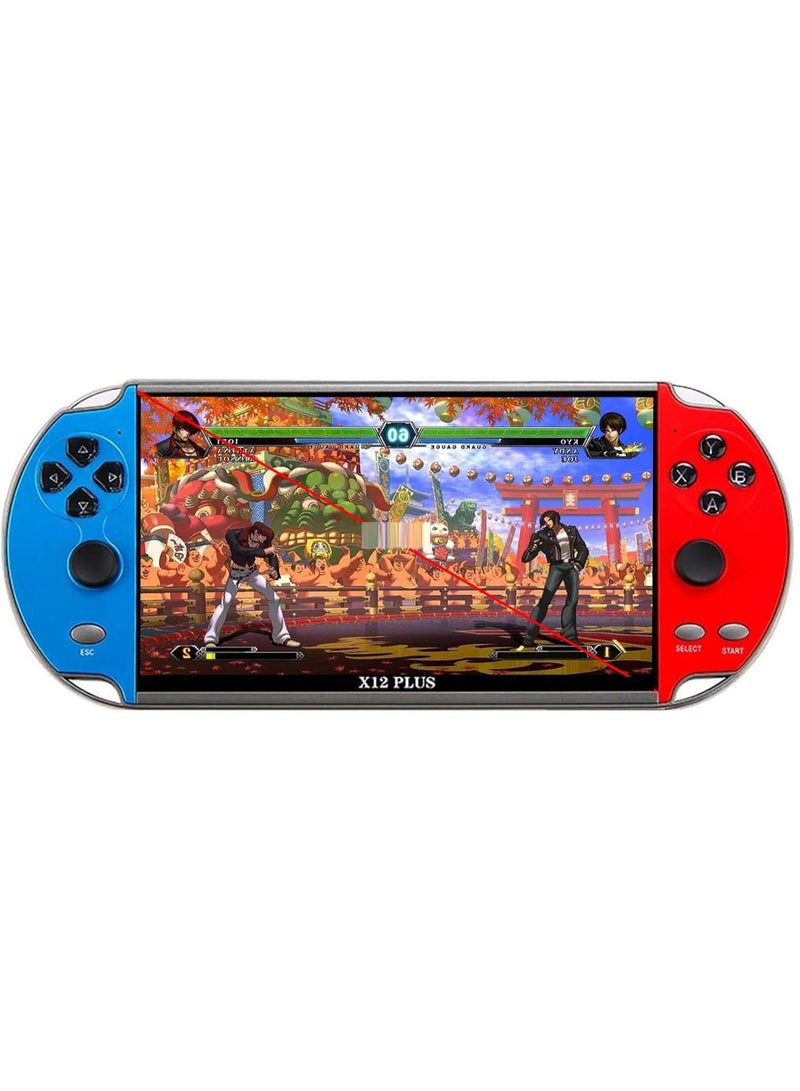 X12 Plus 7-Inch HD Handheld Game Console – 10,000+ Built-in Classic Games, Dual Joystick Arcade Gaming Device, 16GB ROM, MP5 Player, Supports GBC/GBA/NES/MD/SMC/SFC Games - Image 1