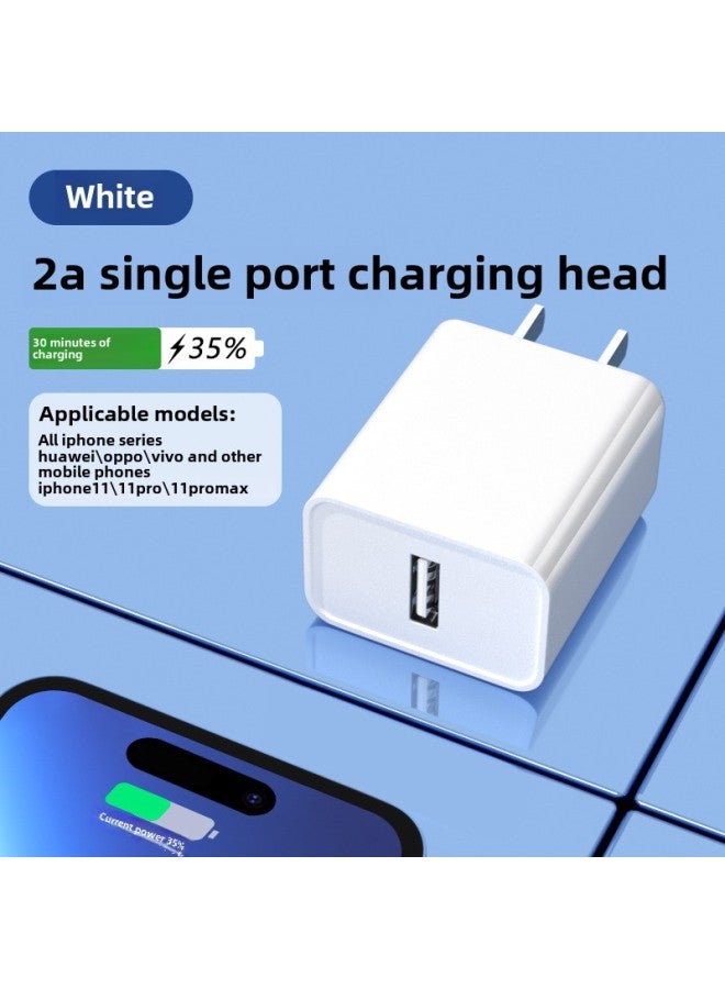 3C Certified 20W Fast Charging PD USB Multi-interface Charging Head For Apple Huawei Xiaomi Mobile Phone Charger-Color:2A Single Port ]  - Image 1
