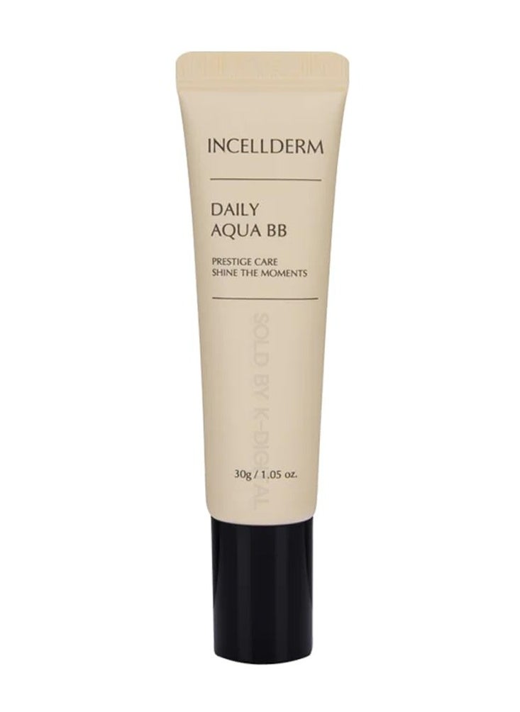 INCELLDERM - INCELLDERM Korean Beauty Skin Care Daily Aqua BB Cream Blemish Balm Facial Makeup for All Skin types - 30g - Image 1