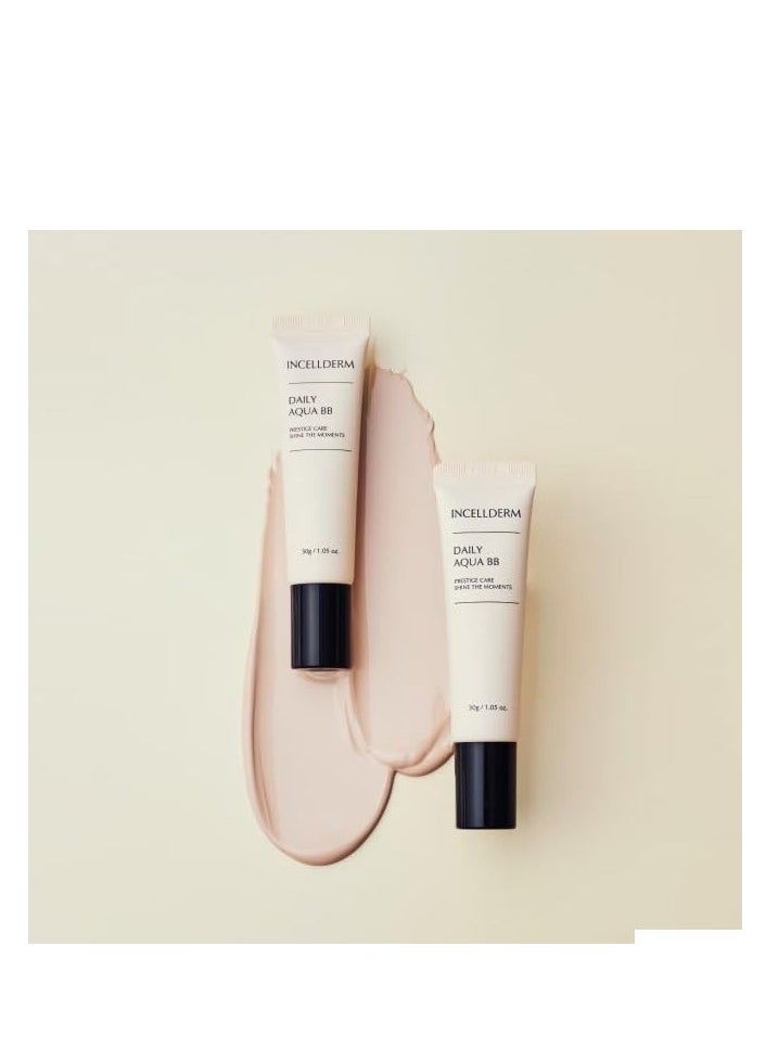 INCELLDERM - INCELLDERM Korean Beauty Skin Care Daily Aqua BB Cream Blemish Balm Facial Makeup for All Skin types - 30g - Image 1