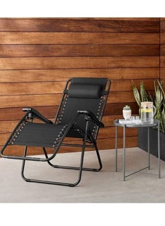 Foldable Adjustable Reclining Chair Outdoor Lounge Chair Adjustable Beach Chair and Garden Chair with Pillows Foldable Camping Chair Zero Gravity