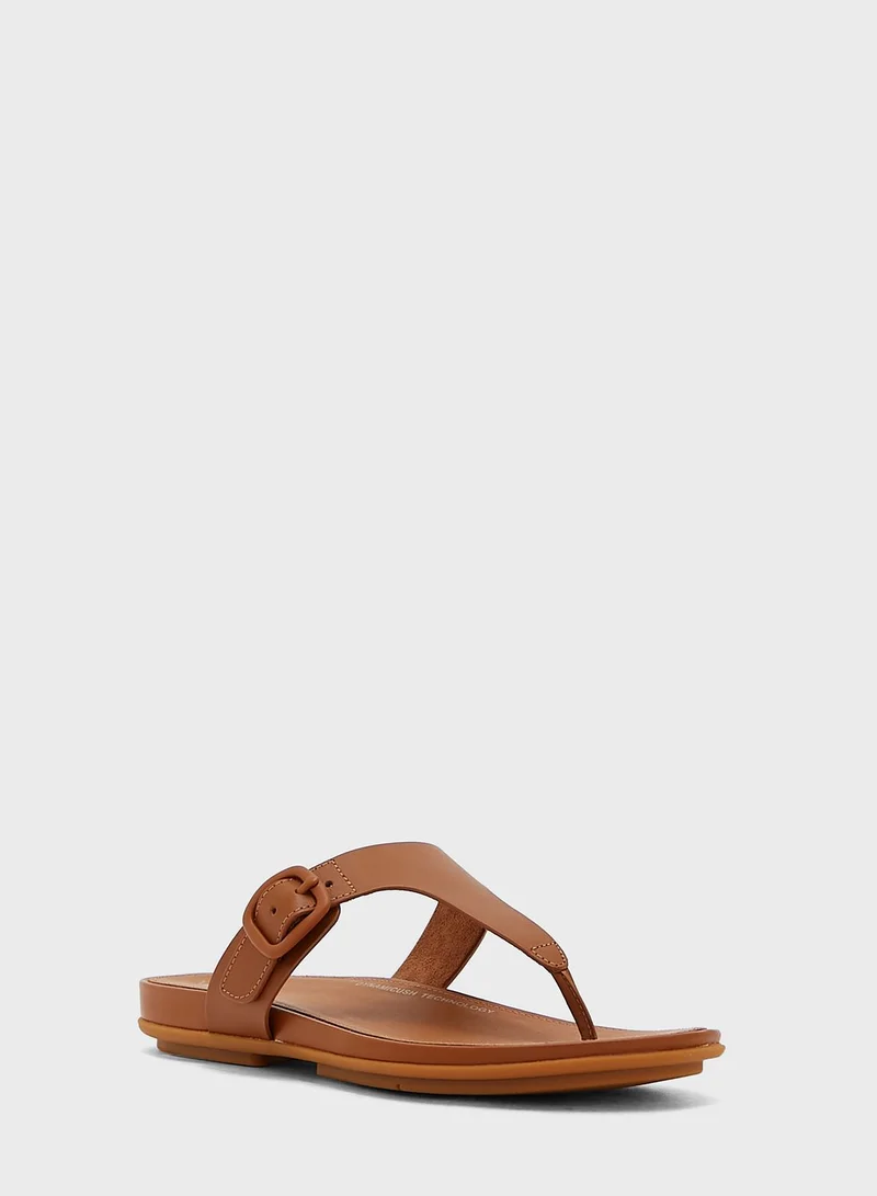FitFlop Gracie Rubber Buckle Toe Post Sandals