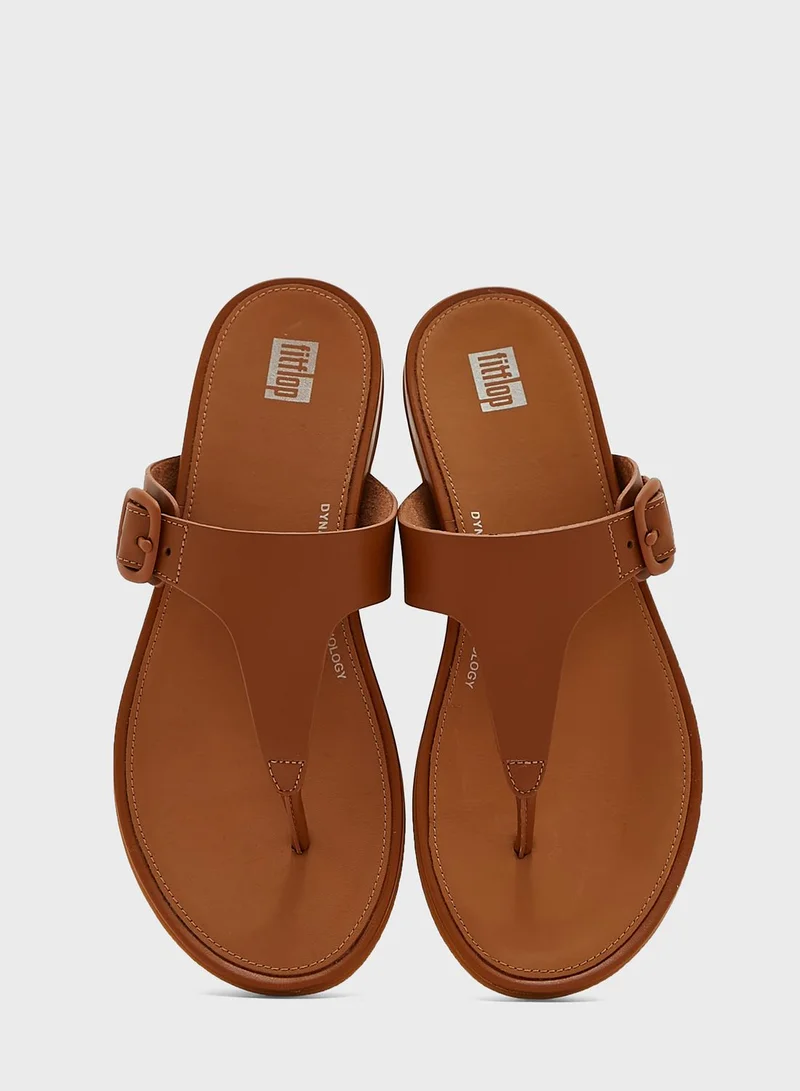 FitFlop Gracie Rubber Buckle Toe Post Sandals