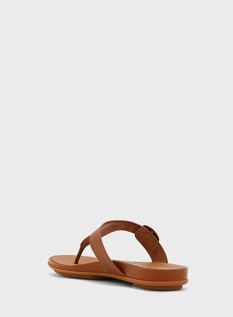 FitFlop Gracie Rubber Buckle Toe Post Sandals