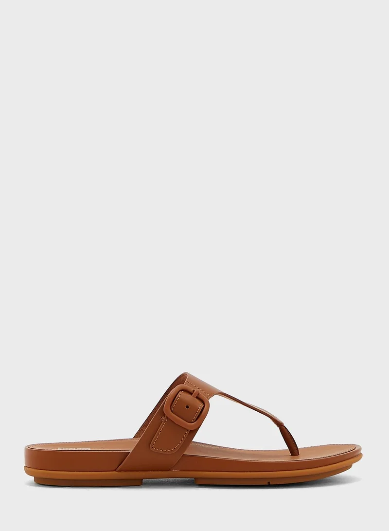 FitFlop Gracie Rubber Buckle Toe Post Sandals