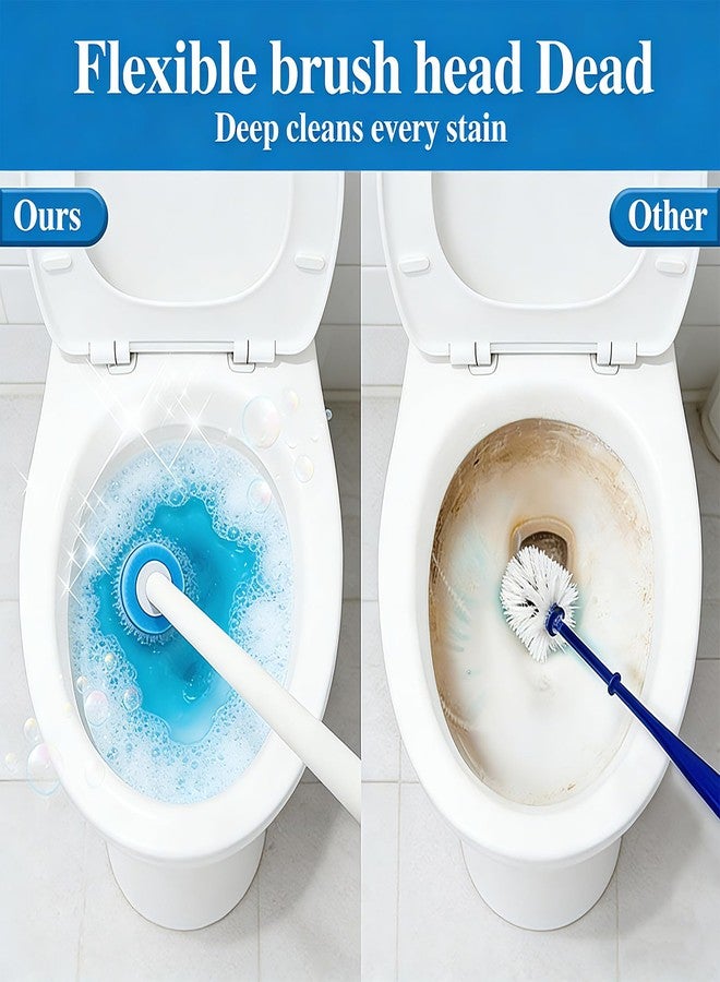 SOPAMI Disposable Toilet Cleaning System - Toilet Wand Kit with 32 High-Performance Refills, Wall Mounted Toilet Brush and Holder for Deep Cleaning Bathroom 32pcs - Image 3