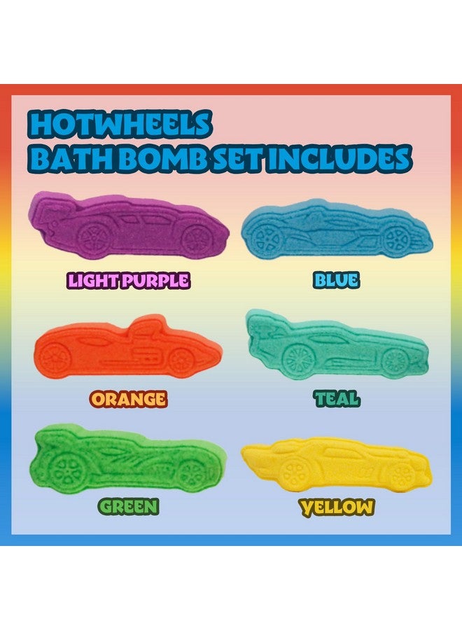TOWNLEY GIRL Hot Wheels 6 Piece Bath Bombs for Kids, Bubble Gum Scented, Bath Toys for Kids, Ages 3+, by Townley Girl - Image 2