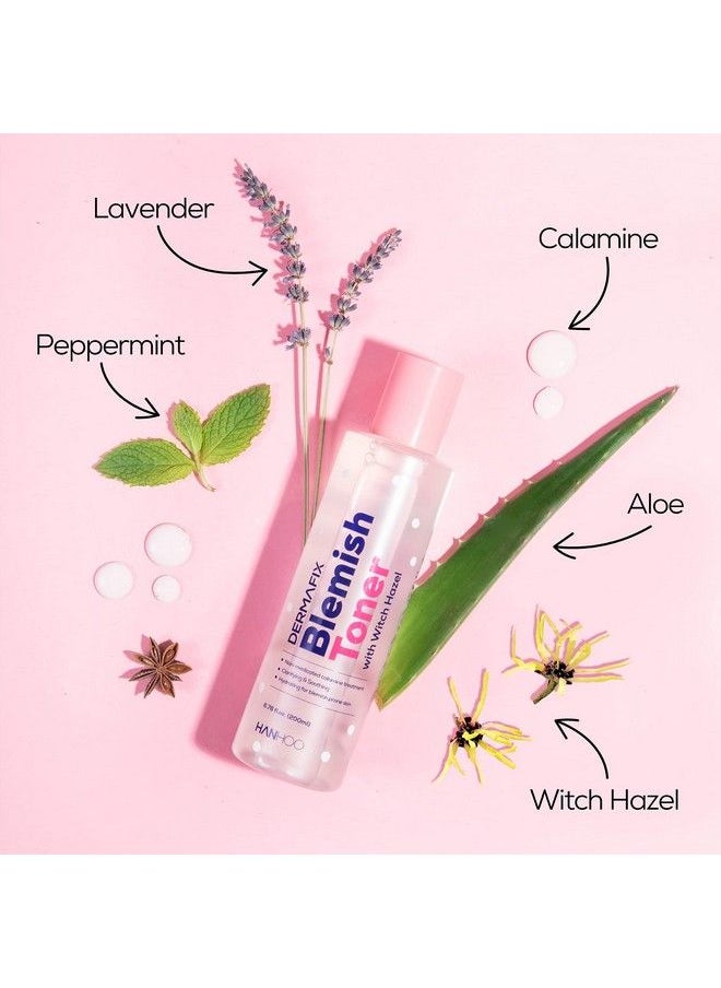 HANHOO - Dermafix Blemish Toner With Calamine And Witch Hazel | Soothes Redness And Inflammation | Regulates Oil Production And Helps Prevent Breakouts | 6.76 Fl. Oz. - Image 1