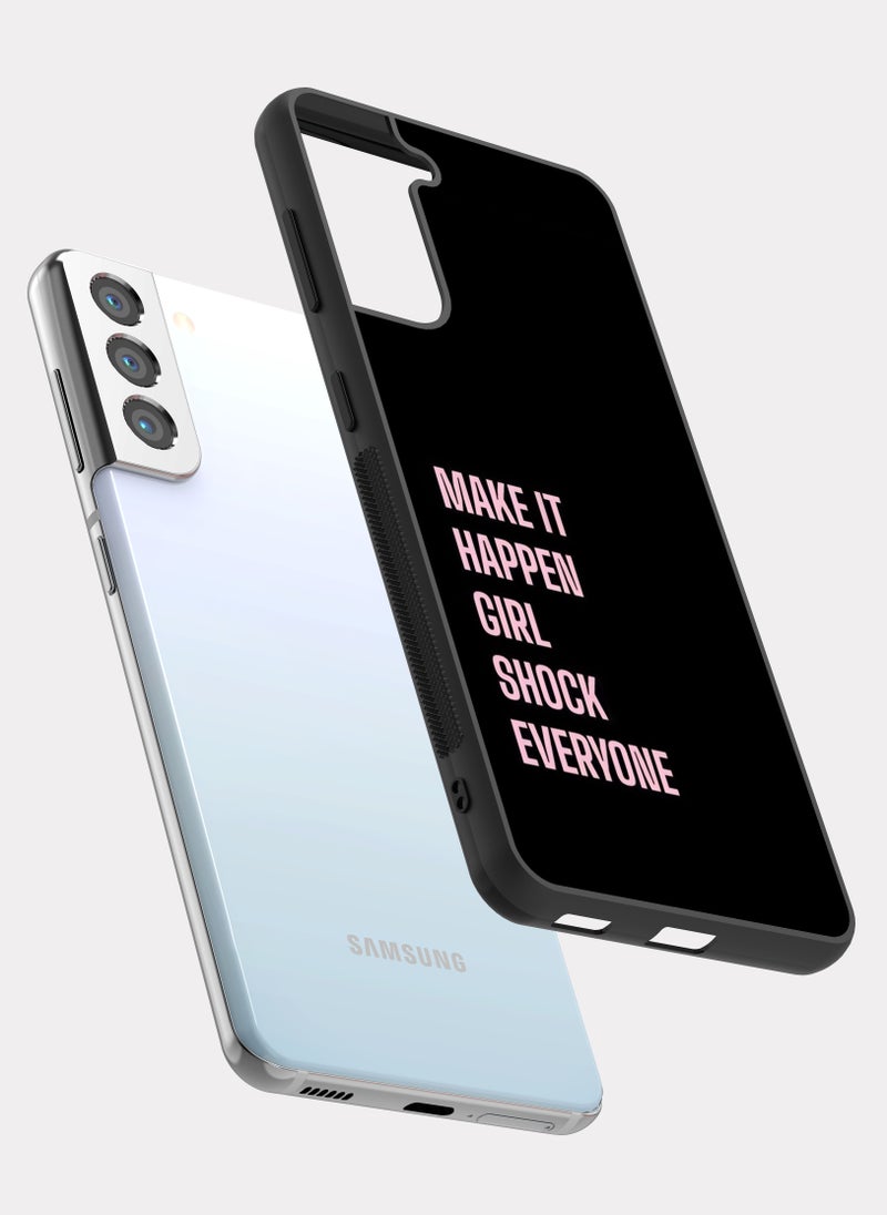 بكسلات كفر سامسونج جالكسي اس 21 بلس اقتباس انجليزي اجعل ذلك يحدث يا فتاة - Image 2