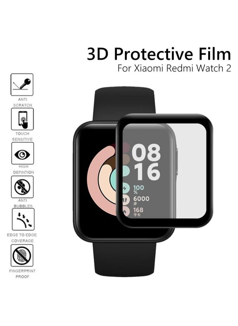 Generic - Premium Flexible 5D Screen Protector for Redmi Mi Watch 2 Lite (Ultra Clear) Anti Scratch with Easy Installation Kit [Not Glass] - Image 1
