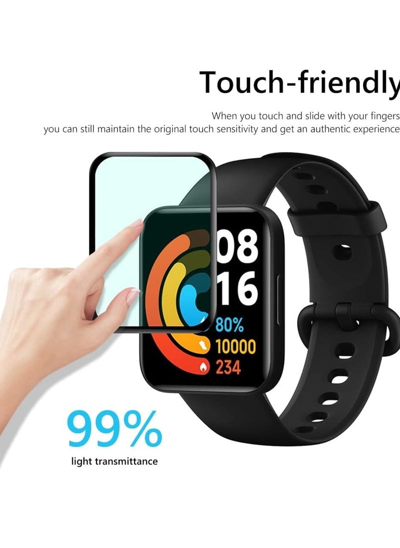 Generic - Premium Flexible 5D Screen Protector for Redmi Mi Watch 2 Lite (Ultra Clear) Anti Scratch with Easy Installation Kit [Not Glass] - Image 1