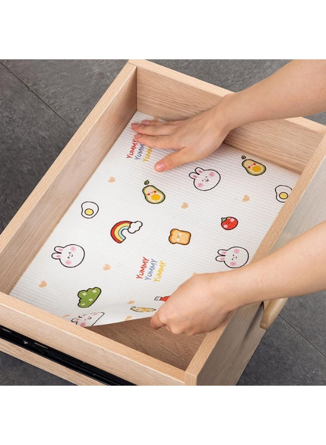 Anti-Slip Shelf, Drawer, and Kitchen Cabinet Mats (45cm x 3m Roll) Heavy Duty Waterproof EVA Tablecloth for Bathroom and Refrigerator, Multipurpose Woven Mat - Image 4