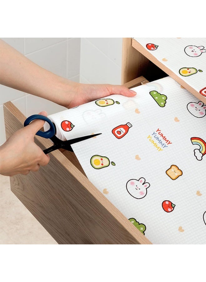 Anti-Slip Shelf, Drawer, and Kitchen Cabinet Mats (45cm x 3m Roll) Heavy Duty Waterproof EVA Tablecloth for Bathroom and Refrigerator, Multipurpose Woven Mat - Image 5