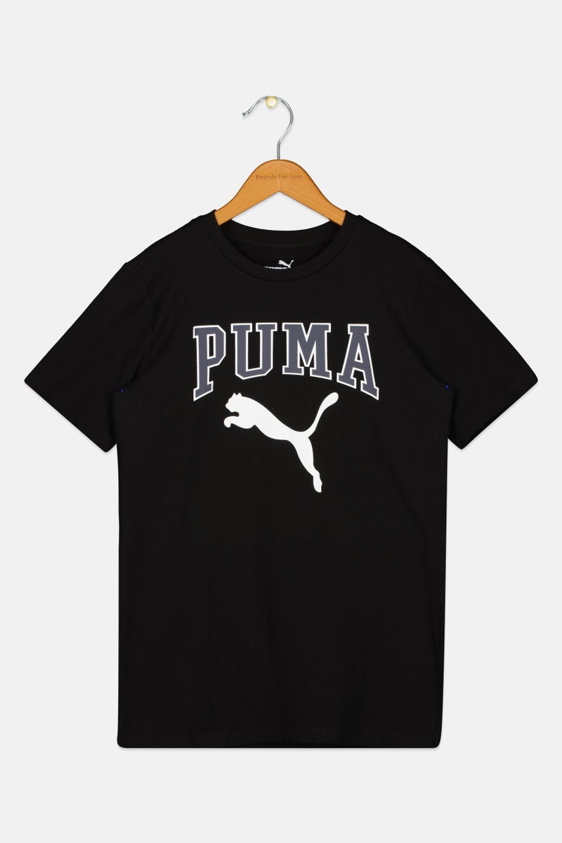 PUMA Kids Boy Sportswear Fit Short Sleeve Outdoor T-shirt, Black - Image 1