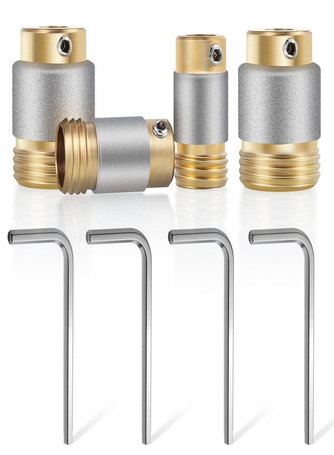 Mxmoonant Grinding Bits for Stained Glass Grinder, 5/8inch x2pc & 1inch x2pc with Threaded for Automatic Water Supply 4 Pack - Image 1