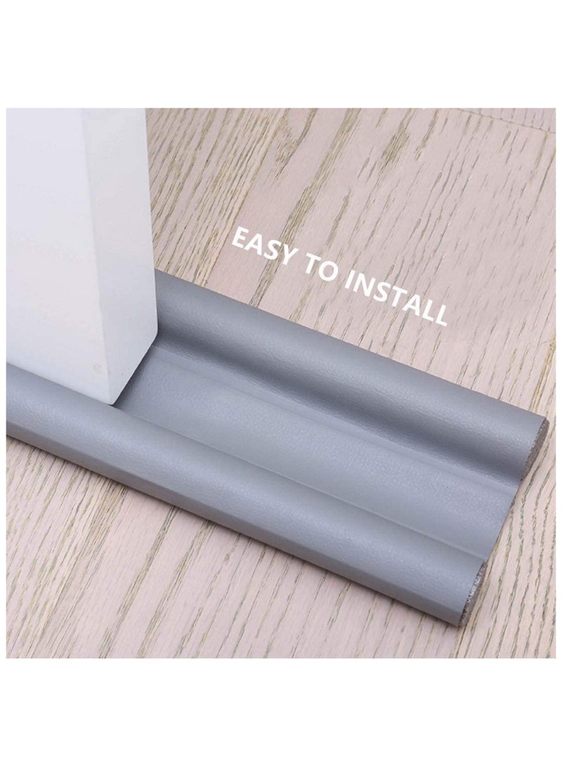 FEND Under Door Draft Stopper Guard Adjustable Twin Home Soundproof Dust Proof Seal Strip Door Window Insulation Draft Blocker - Image 2