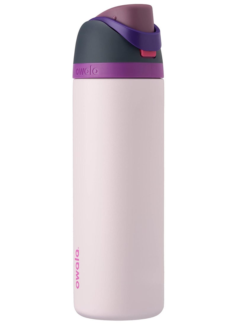 Owala FreeSip Insulated Stainless Steel Water Bottle with Straw for Sports, Travel, and School BPA-Free Sports Water Bottle, 32 oz, Dreamy Field - Image 1