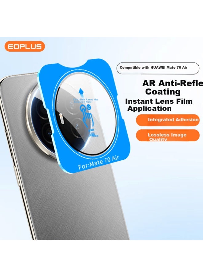 Yiou Compatible With Huawei Mate70 Air Lens Protective Film Camera Lens Protector Ar Anti-reflective Scratch-resistant Tempered Glass Ultra-thin Full Coverage Glass Film