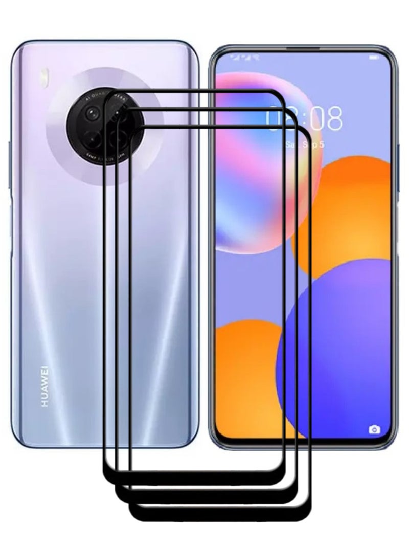 ACLIX 3 Pieces Antistatic ESD Dustproof Premium Quality High Definition Tempered Glass Screen Protector Designed For Huawei Y9a - Image 1