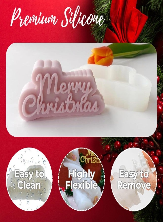 Atarvana Christmas Photo Frame Resin Molds Set, Atarvana 2PCS Christmas Tree Resin Mold & Merry Christmas Molds for Unique Ornament Molds DIY Crafts Gift Table Home Decor - Image 3
