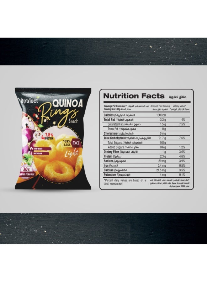 Optitect Quinoa Rings Snack, Onion, 30 Gm