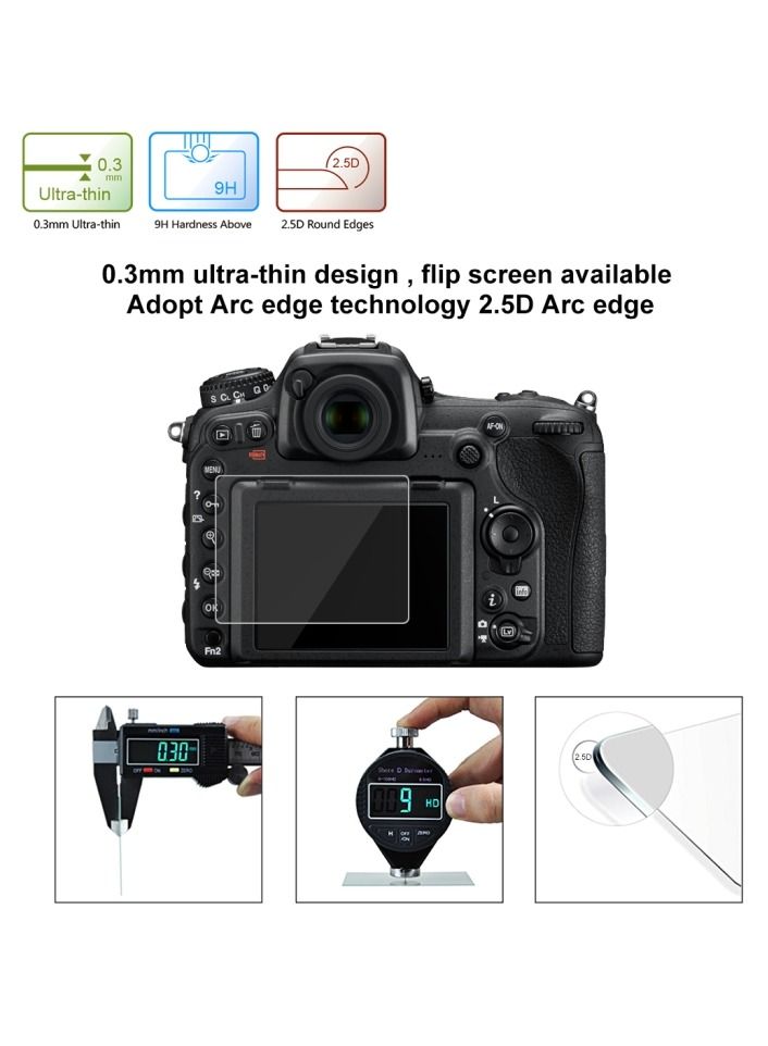 PULUZ Tempered Glass Screen Protector for Nikon D7100 Compatible with Nikon D5/Fujifilm HS33 - Image 3