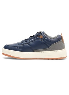 U.S. Polo Assn. Men's Navy Low-Top Sneakers - Stylish Casual Shoes with Grey and Tan Accents, Durable and Stylish Casual Footwear  - Image 2