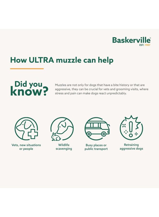 Baskerville شركة الحيوانات كمامة باسكرفيل الفائقة للكلاب خفيفة الوزن، متينة، سوداء، قابلة للتعديل 1 - كلب بوردر تيرير، 61120A - Image 4