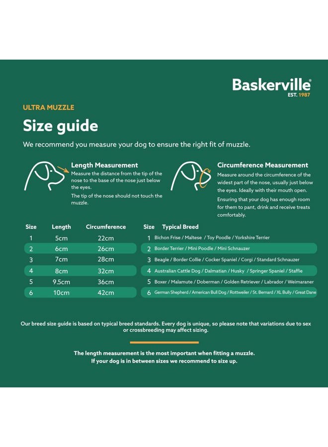 Baskerville شركة الحيوانات كمامة باسكرفيل الفائقة للكلاب خفيفة الوزن، متينة، سوداء، قابلة للتعديل 1 - كلب بوردر تيرير، 61120A - Image 5
