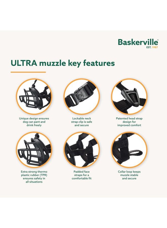 Baskerville شركة الحيوانات كمامة باسكرفيل الفائقة للكلاب خفيفة الوزن، متينة، سوداء، قابلة للتعديل 1 - كلب بوردر تيرير، 61120A - Image 3