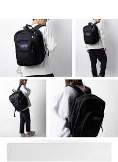 JANSPORT SuperBreak Large Capacity Solid Color Backpack Computer Bag Black , 45*33*25  - Image 4