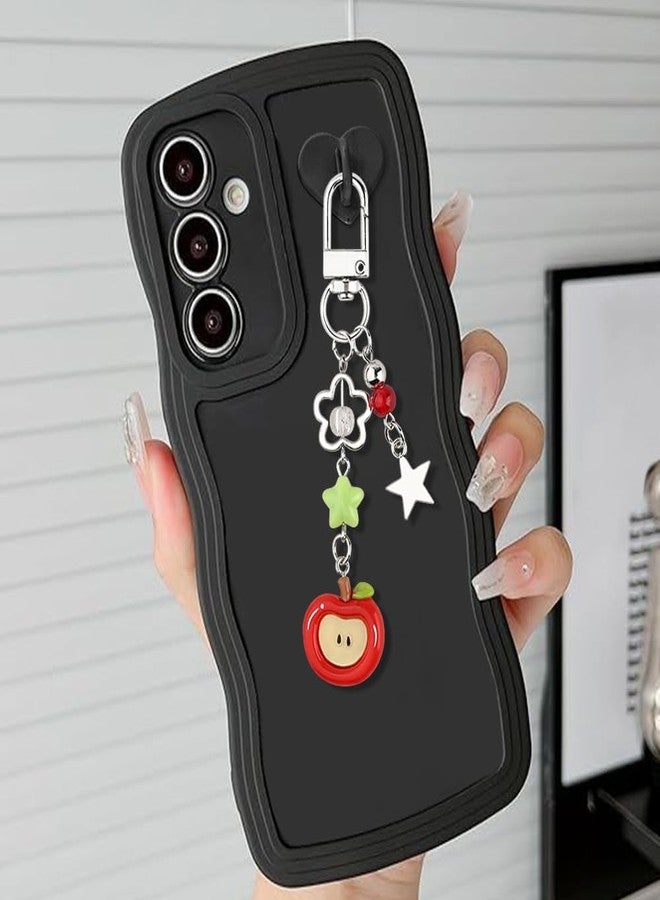 Tarini 2Pcs Cute Keychain, Bag Charm, Apple Shaped Keychains - Cute Glittery Fruit Key Chain, Stylish Bag Phone Charm, Versatile Accessories Gift for Women Friends Teens - Image 3