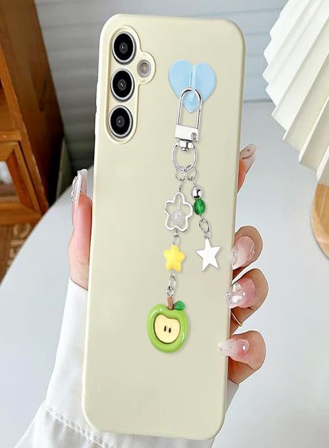 Tarini 2Pcs Cute Keychain, Bag Charm, Apple Shaped Keychains - Cute Glittery Fruit Key Chain, Stylish Bag Phone Charm, Versatile Accessories Gift for Women Friends Teens - Image 4