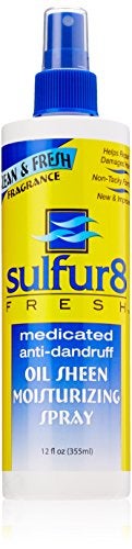 Sulfur 8 Fresh Oil Sheen Moisturizing Spray, 12 Ounce - Image 1