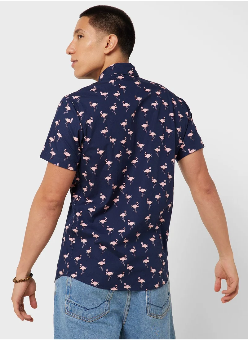 JACK & JONES All Over Printed Regular Fit Shirt