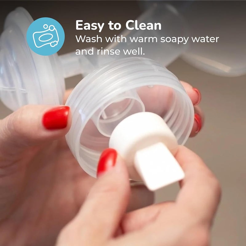 Spectra استبدال صمام دك بيل من سبيكترال لمضخة حليب الثدي عبوة من 2 تناسب دروع وحواف الثدي الصغيرة والمتوسطة والكبيرة أو الكبيرة جداً - Image 5