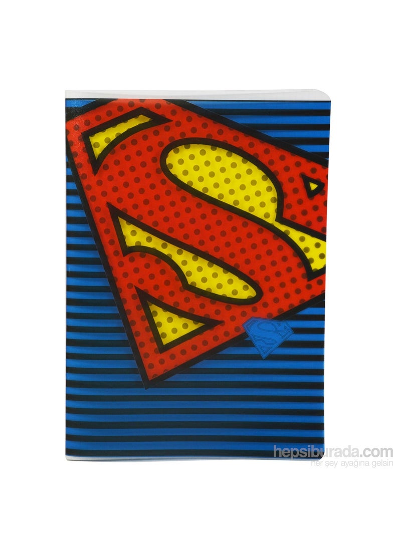 Mynote - Superman Pp Notebook A4 60 Yp Checkered SM6012-K - Image 1