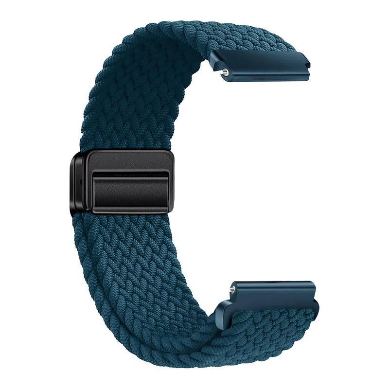 ACM Watch Strap Woven Braided Magnetic compatible with Universal 22mm Size Replacement Strap Smartwatch Adjustable Belt Band - Image 2