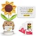 Gossby Handmade Positive Sunflower Crochet May You Proud of The Work That You Do Inspirational Gift for Women Positive Energy Apreciation Farewell Retirement Goodbye Gift for Coworker - Image 3