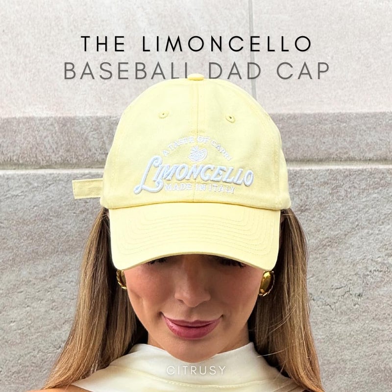 CITRUSY Trendy Fashion Baseball Dad Caps | Men & Women Low Profile Hats | Cute Ladies Western Ponytail Vintage NY Ball Cap | Womens Distressed Summer | Cotton | Adjustable Strap (Limoncello | Butter Yellow) - Image 4