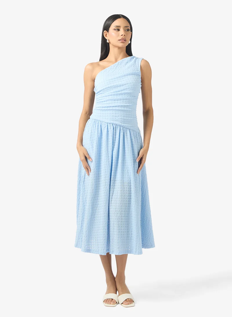 ELLA One Shoulder Ruched Dress