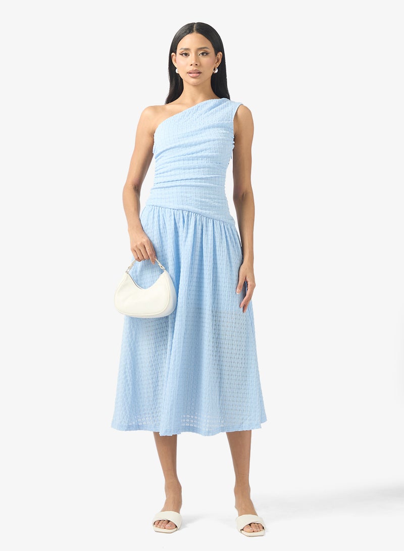 ايلا فستان بكتف واحد مكشكش - Image 4