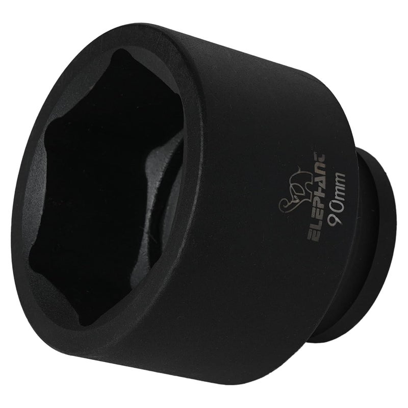 Elephant Metal 1" Square Drive 6-Point Std Impact Sockets Size 90Mm, Length 90Mm - Image 5