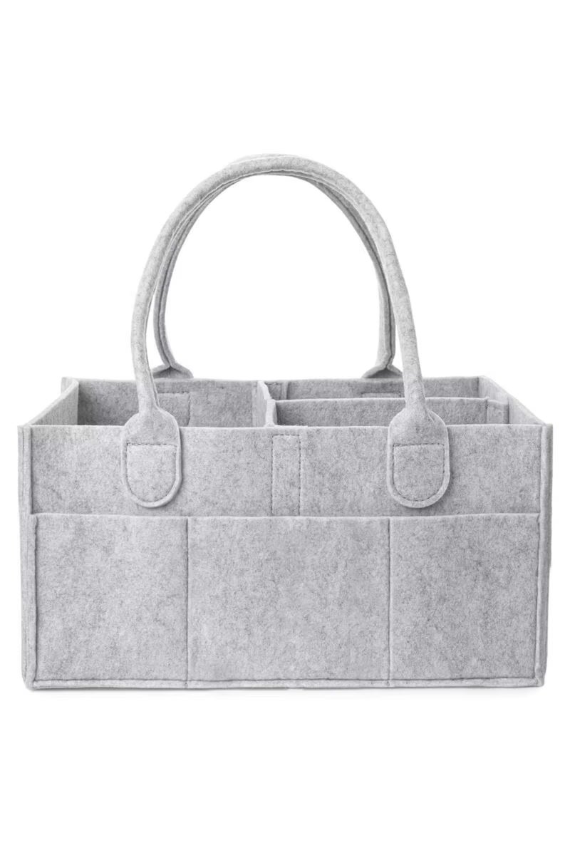 حقيبة حمل للأمهات قابلة للطي لتخزين مستلزمات عربة الأطفال، مصنوعة من قماش سميك، من ماركة Grey B Baby.