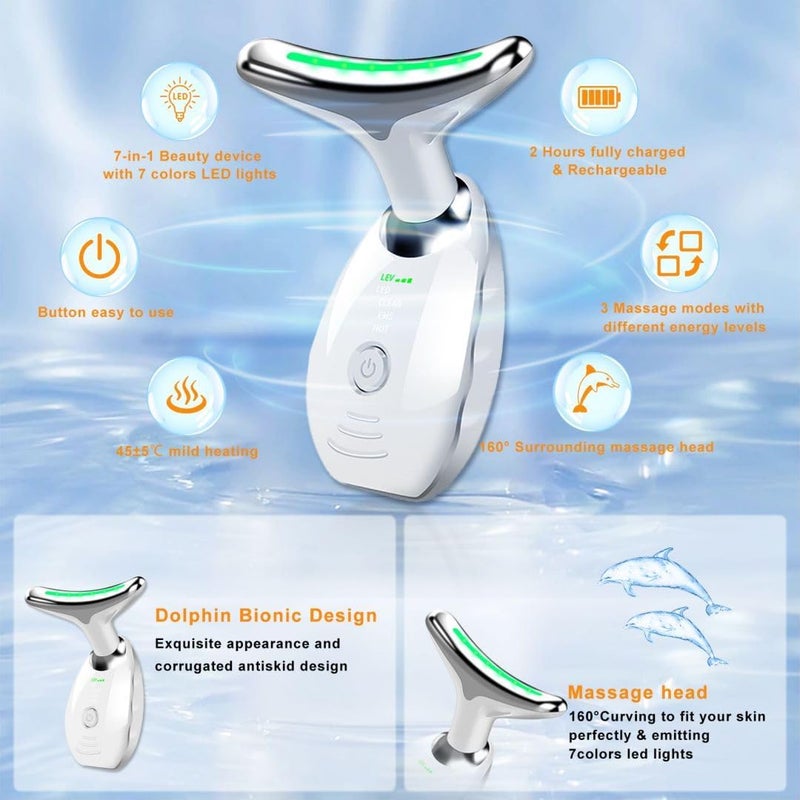 Bestechy 7 Color LED Facial Beauty Device for Skin Care and Massaging - Image 2